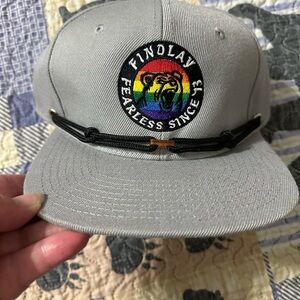 Gray Cap with Rainbow Bear Patch